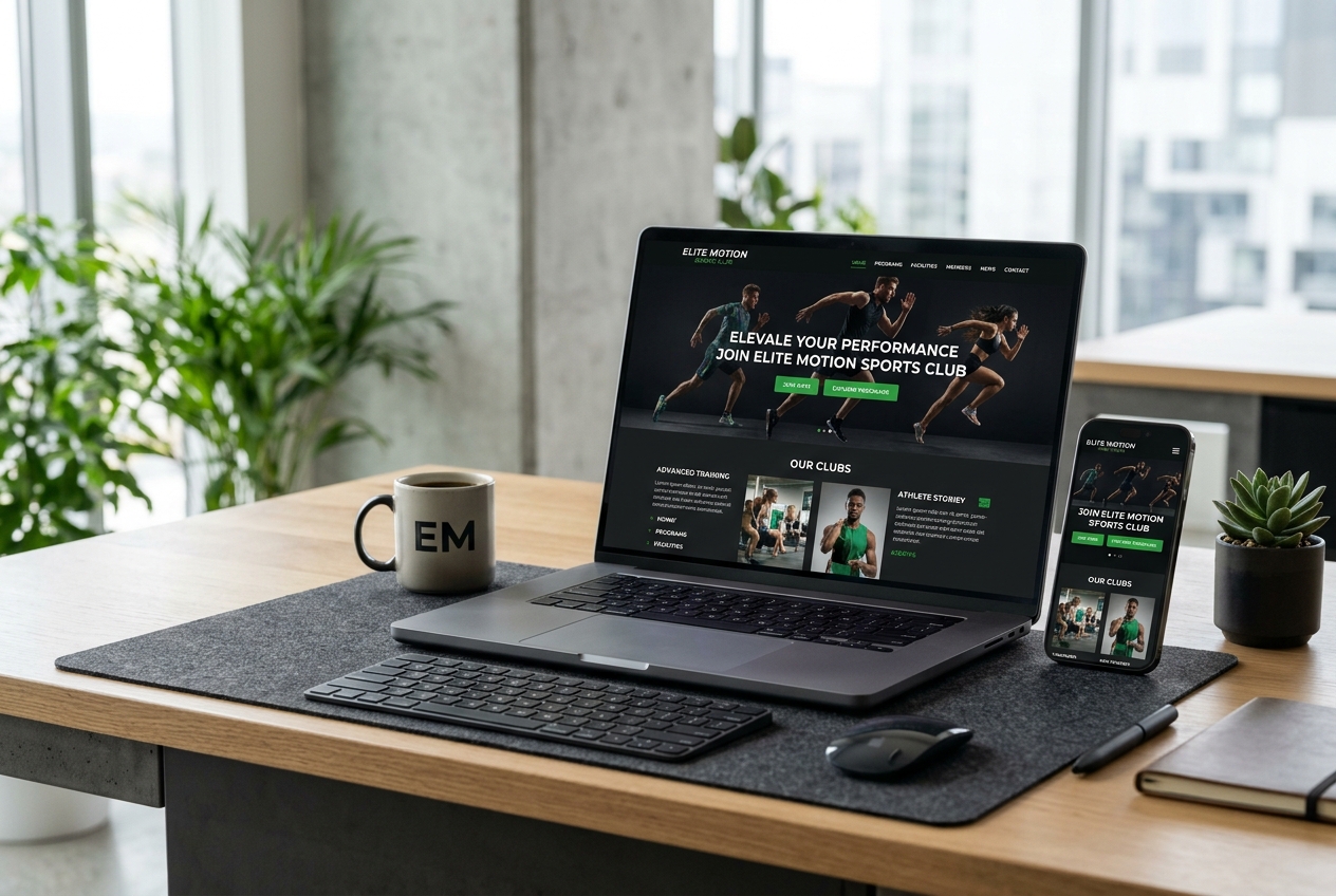Moderne Vereins-Website für Sport- und Kulturvereine